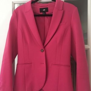 H&M Women’s Hot Pink Blazer - Size 8/Medium